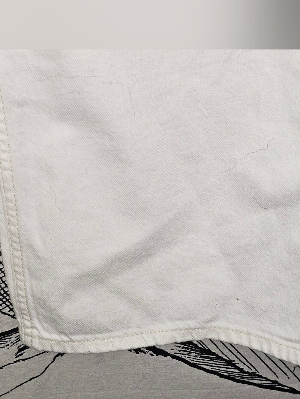 NWT Abercrombie Kids Ultra Wide Leg White Stud-Accent High Rise Jeans 11/12 - Picture 6 of 12